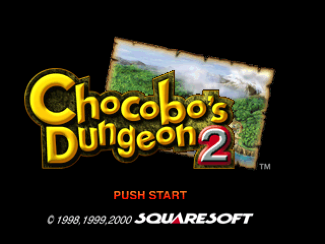 Chocobo's Dungeon 2 — Title screen