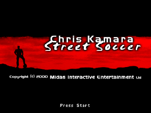 Chris Kamara's Street Soccer — Title screen