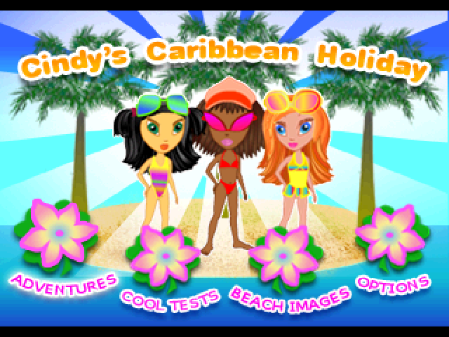 Cindy's Caribbean Holiday — Title screen