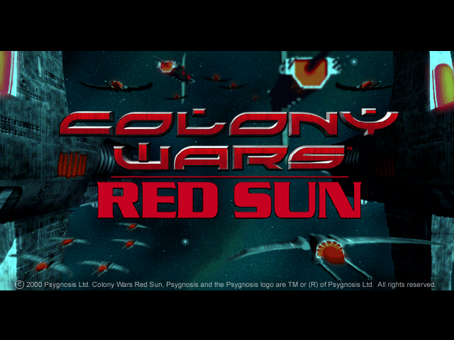 Colony Wars III : Red Sun — Title screen