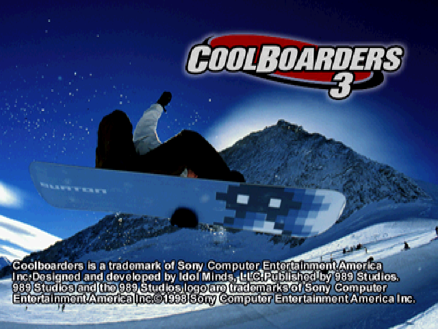 Cool Boarders 3 — Title screen