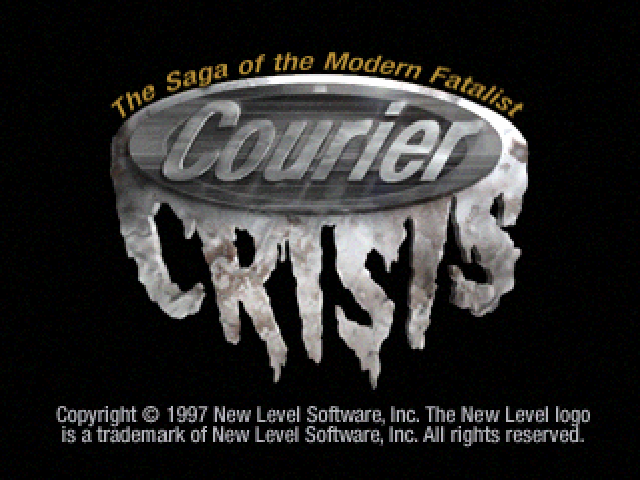 Courier Crisis : The Saga of the Modern Fatalist — Title screen