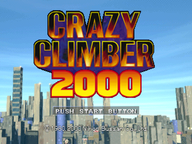 Crazy Climber 2000 — Title screen