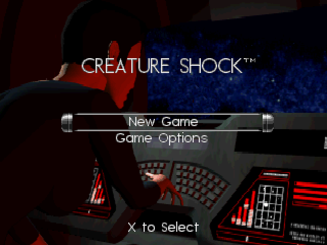 Creature Shock — Title screen