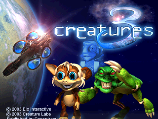 Creatures : Raised in Space — Title screen