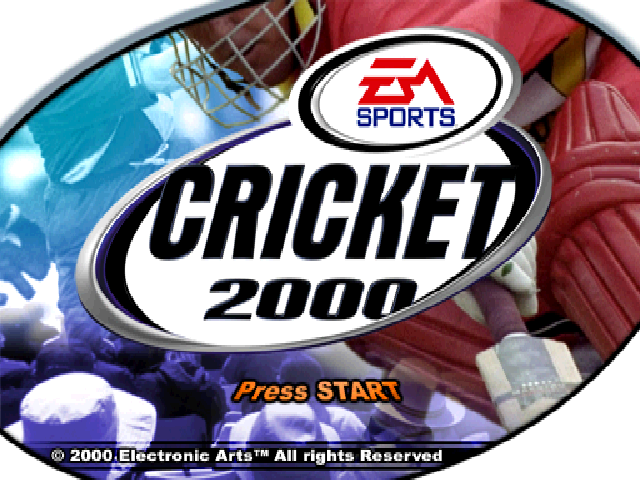 Cricket 2000 — Title screen
