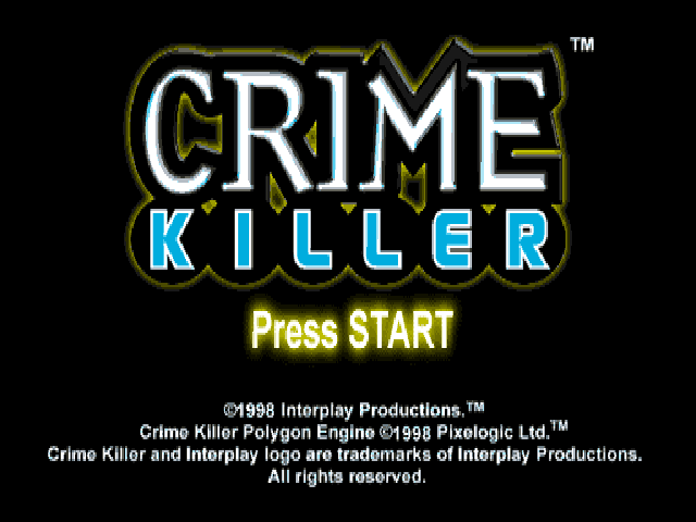 Crime Killer — Title screen