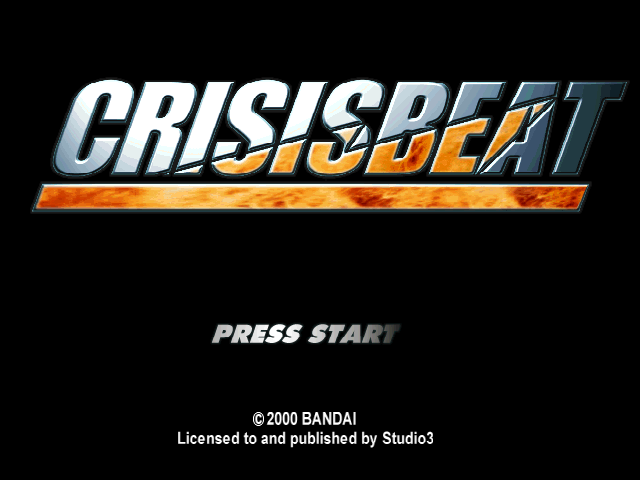 Crisis Beat — Title screen