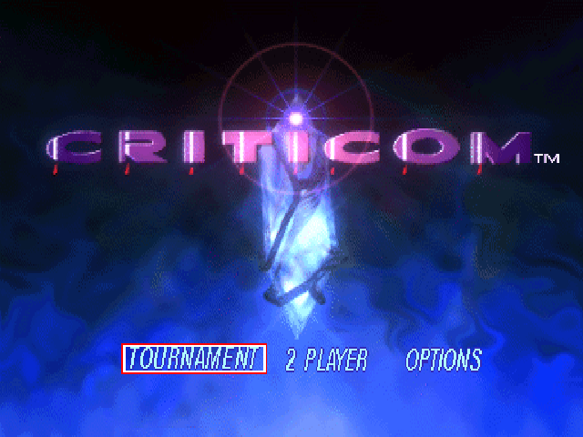 Criticom — Title screen