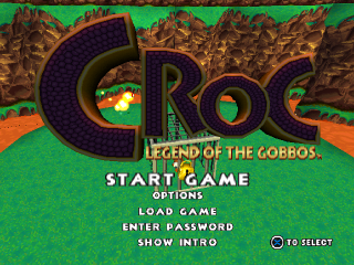 Croc : Legend of the Gobbos — Title screen