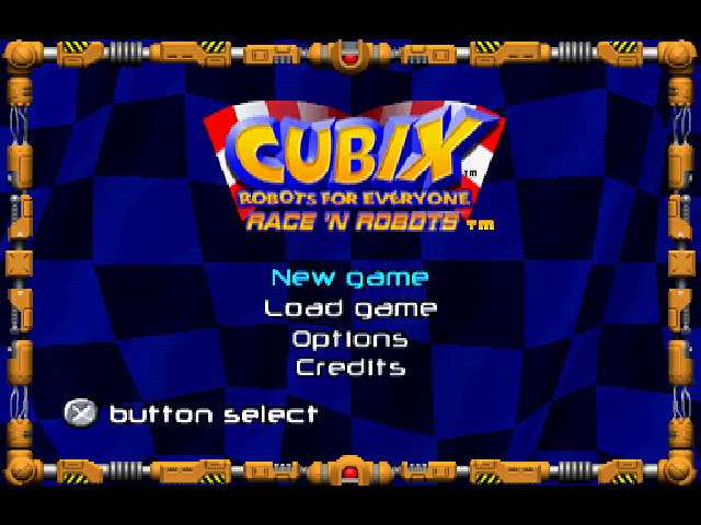 Cubix Robots for Everyone : Race 'n Robots — Title screen