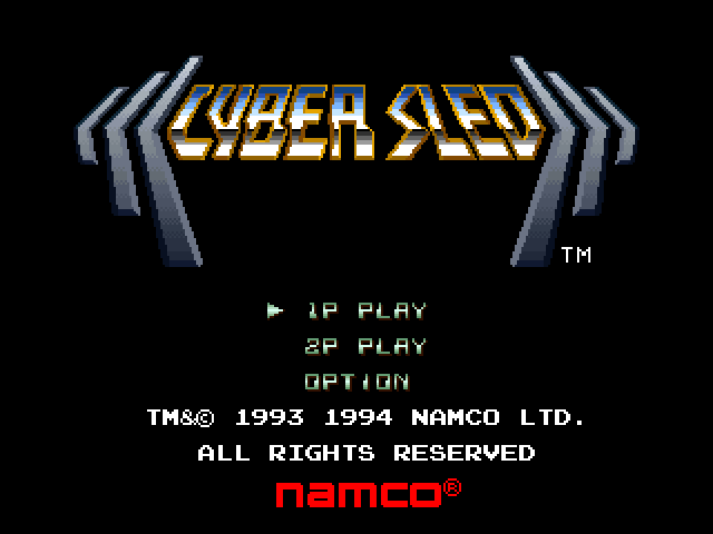 CyberSled — Title screen
