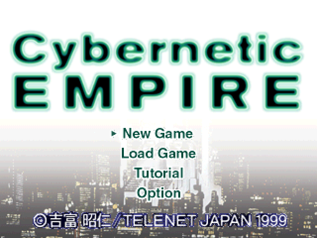 Cybernetic Empire — Title screen
