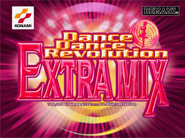 Dance Dance Revolution - Extra Mix — Title screen