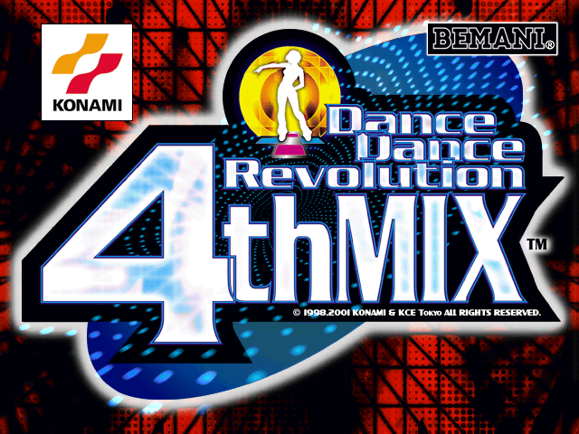 Dance Dance Revolution 4th Mix — Title screen