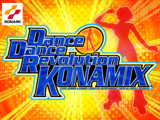 Dance Dance Revolution Konamix — Title screen
