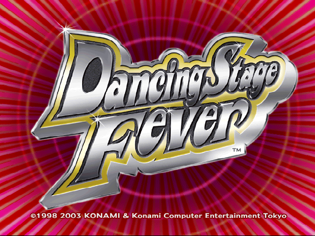 Dancing Stage Fever — Title screen