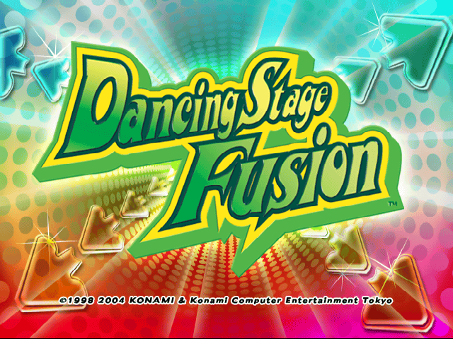Dancing Stage Fusion — Title screen