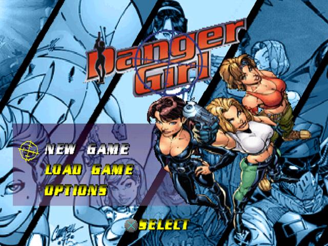 Danger Girl — Title screen