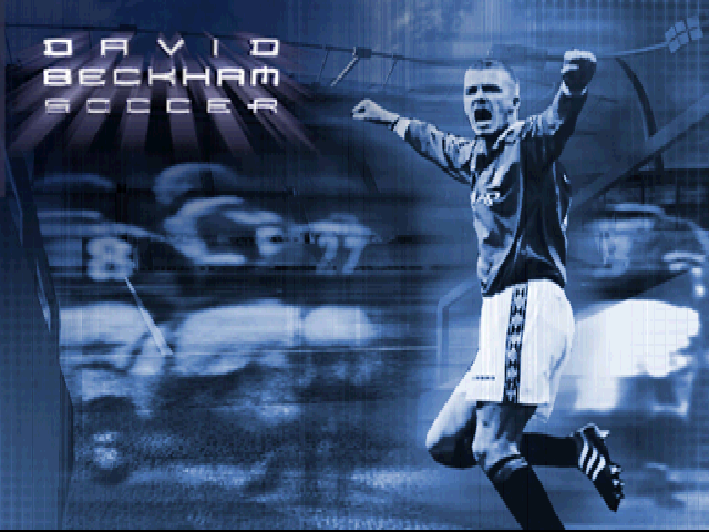 David Beckham Soccer — Title screen