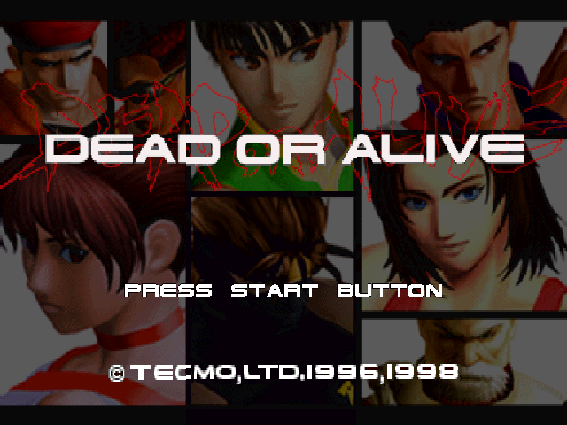 Dead or Alive — Title screen