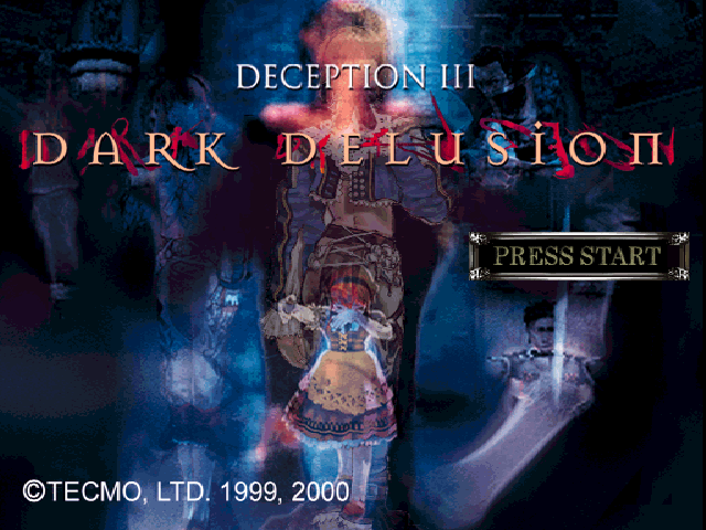 Deception III : Dark Delusion — Title screen