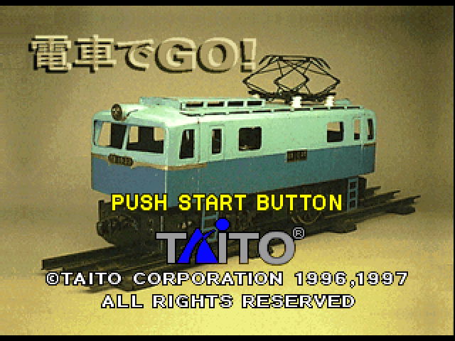 Densha de Go! — Title screen