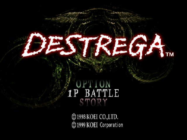 Destrega — Title screen