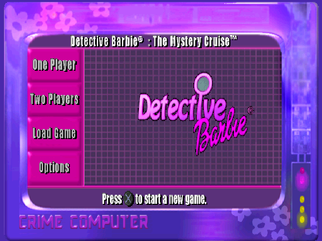 Detective Barbie : The Mystery Cruise — Title screen