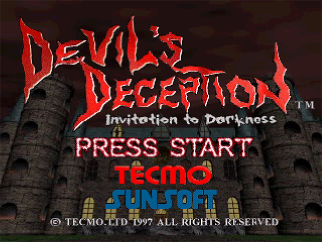 Devil's Deception — Title screen
