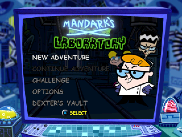 Dexter's Laboratory : Mandark's Lab? — Title screen
