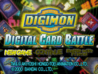 DigimonWorld : Digital Card Battle — Title screen