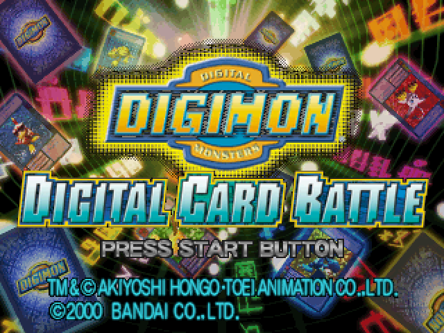 Digimon Digital Card Battle — Title screen