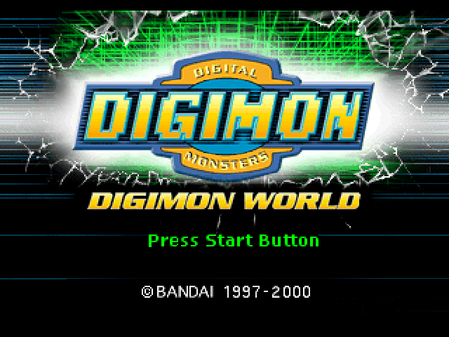 Digimon World — Title screen