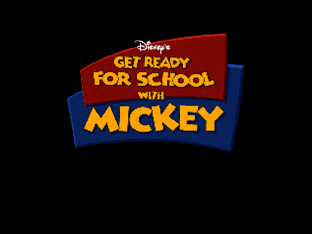 Disney Learning : Mickey — Title screen