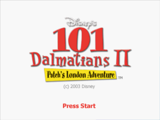 Disney's 101 Dalmatians II : Patch's London Adventure — Title screen