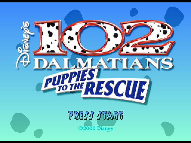 Disney's 102 Dalmatians : Puppies to the Rescue — Title screen