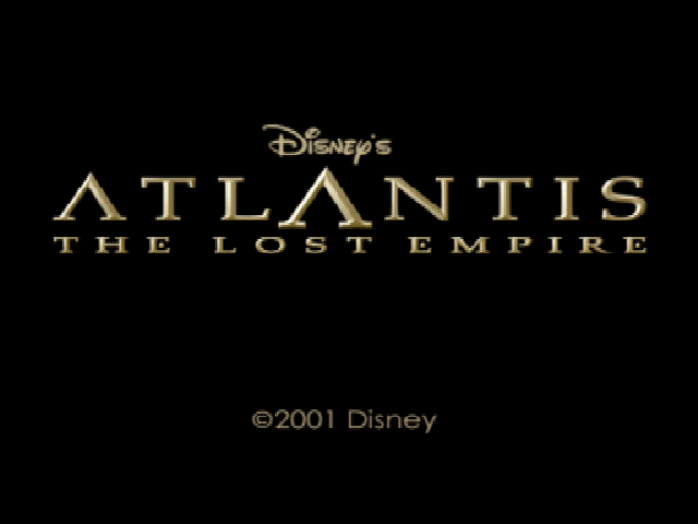 Disney's Atlantis : The Lost Empire — Title screen