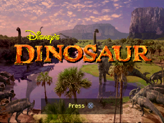 Disney's Dinosaur — Title screen