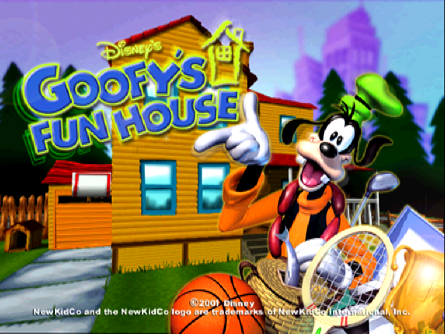 Disney's Goofy's Fun House — Title screen