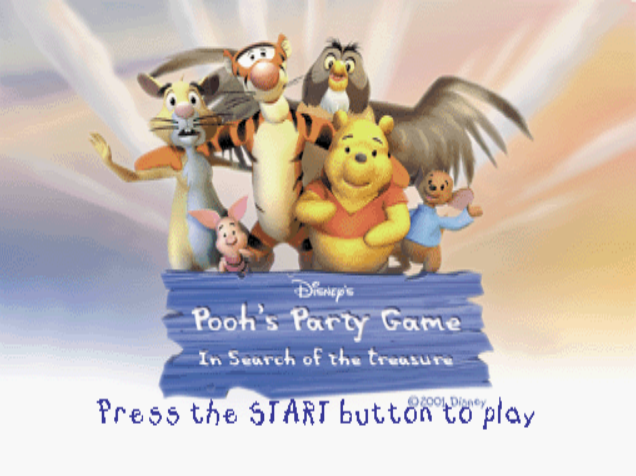 Disney's Pooh's Party Game : In Search of the Treasure — Title screen