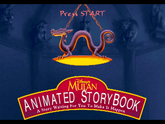 Disney's Story Studio : Mulan — Title screen