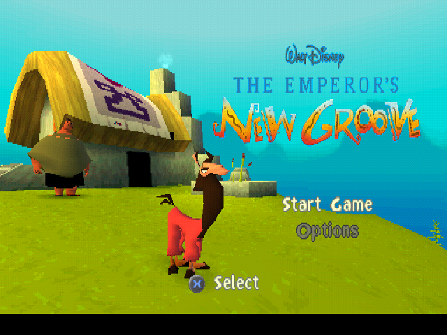 Disney's The Emperor's New Groove — Title screen