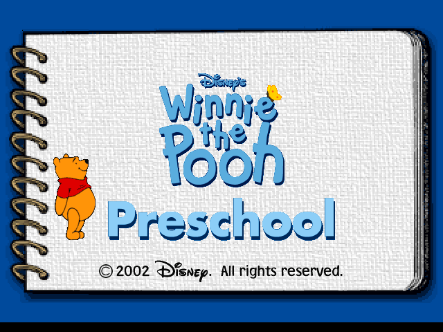Disney's Winnie the Pooh : Preschool — Title screen