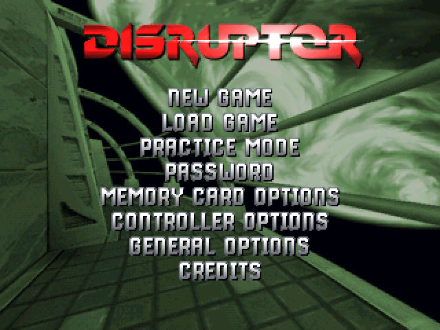 Disruptor — Title screen