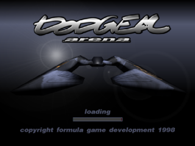 Dodgem Arena — Title screen