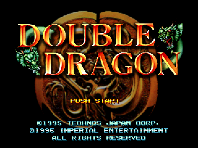 Double Dragon — Title screen