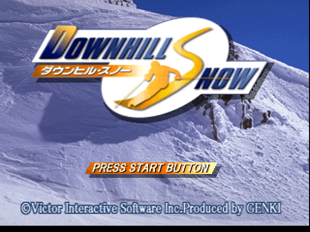 Downhill Snow — Title screen