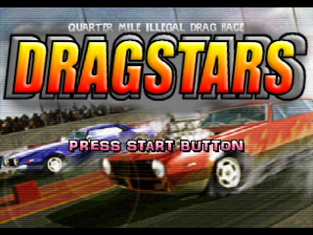 Dragstars — Title screen