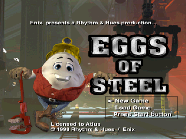 Eggs of Steel : Charlie's Eggcellent Adventure — Title screen